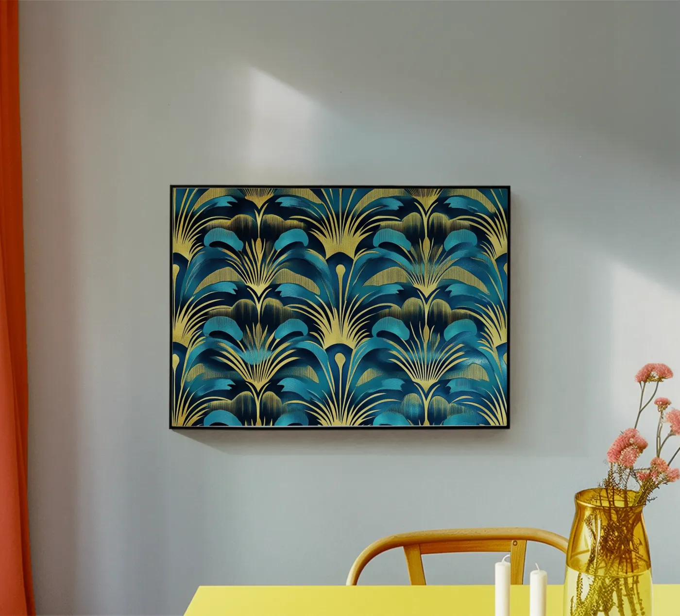 Art Deco Acryl-Glas von Nikis Art Studio