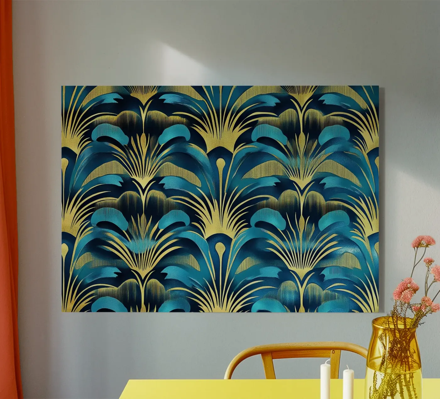 Art Deco Acryl-Glas von Nikis Art Studio