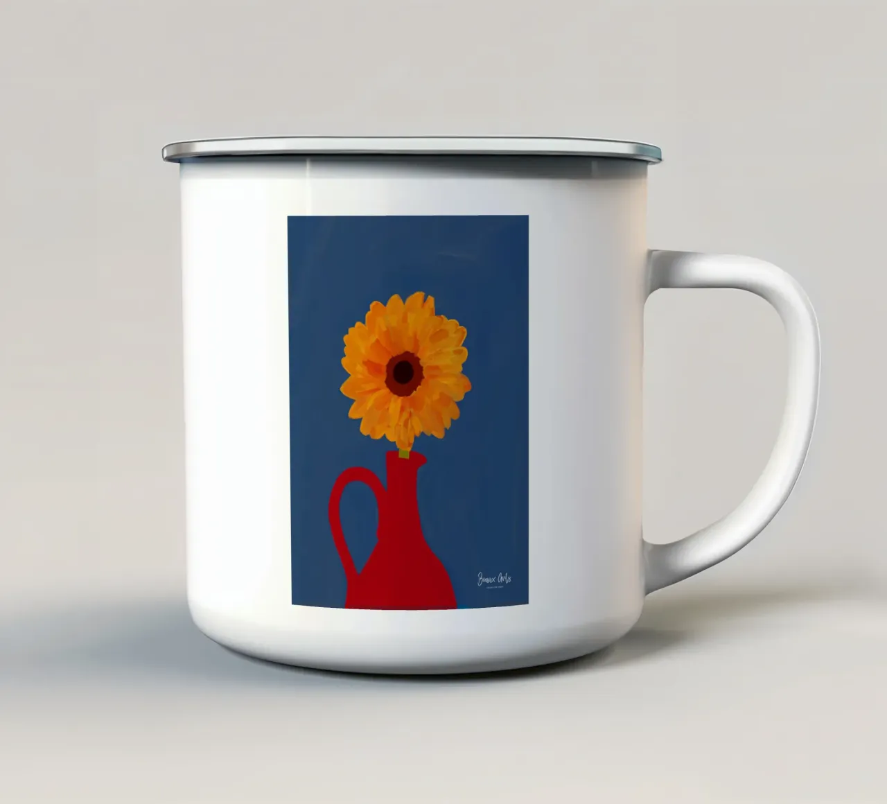 Velvet Horizons tazza in smalto da Mike Leymi