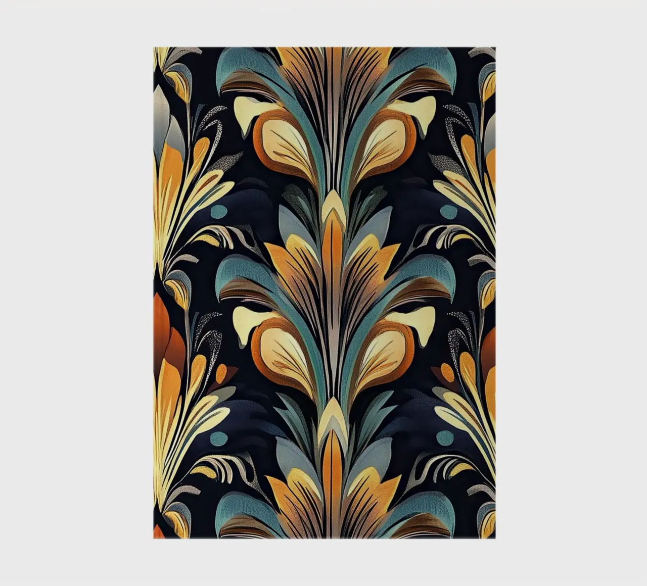 Art déco "The Golden Mirage" notebook by Nikis Art Studio