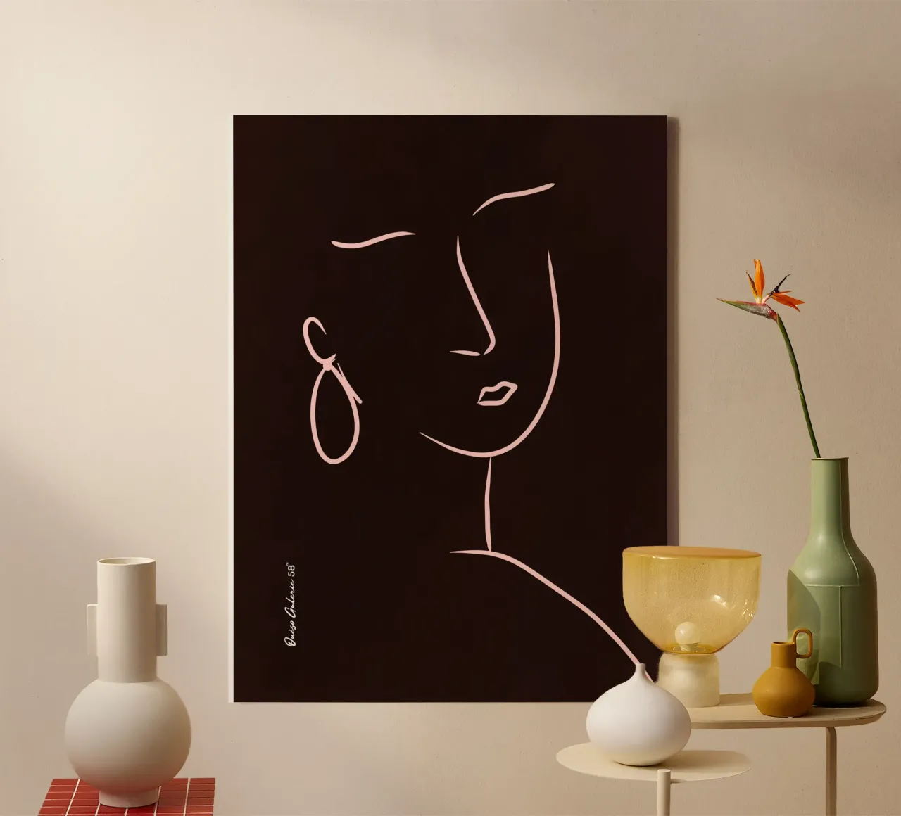 Luminous Dawn canvas with Floater frame by Mike Leymi