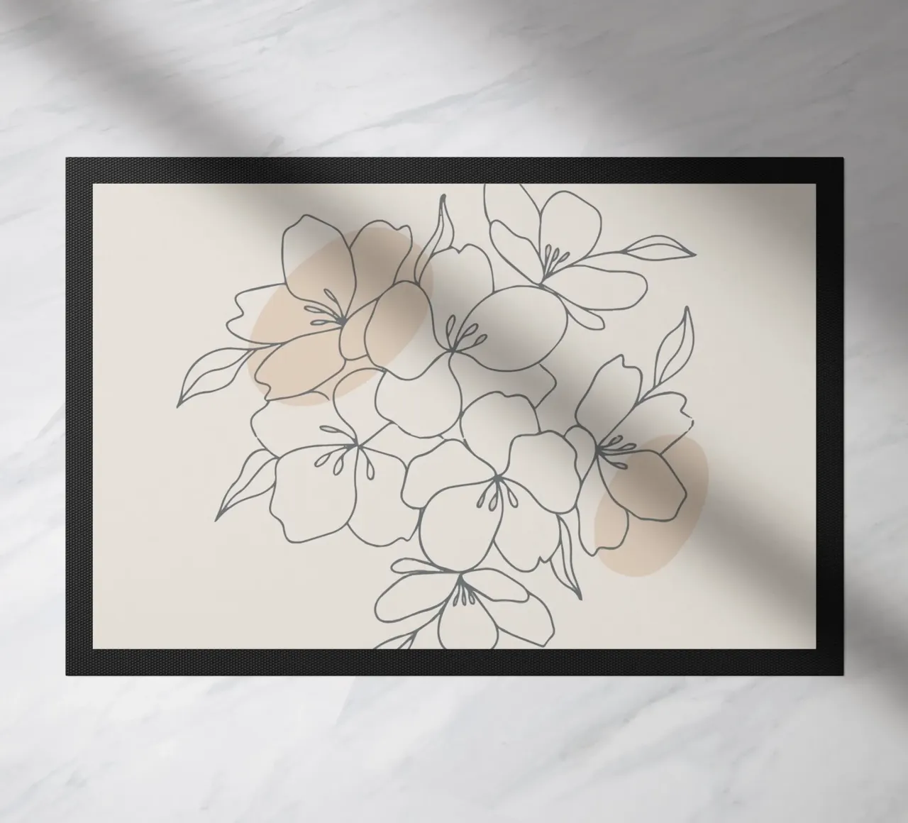 Subtle Blooms doormat by Mathudace Créas
