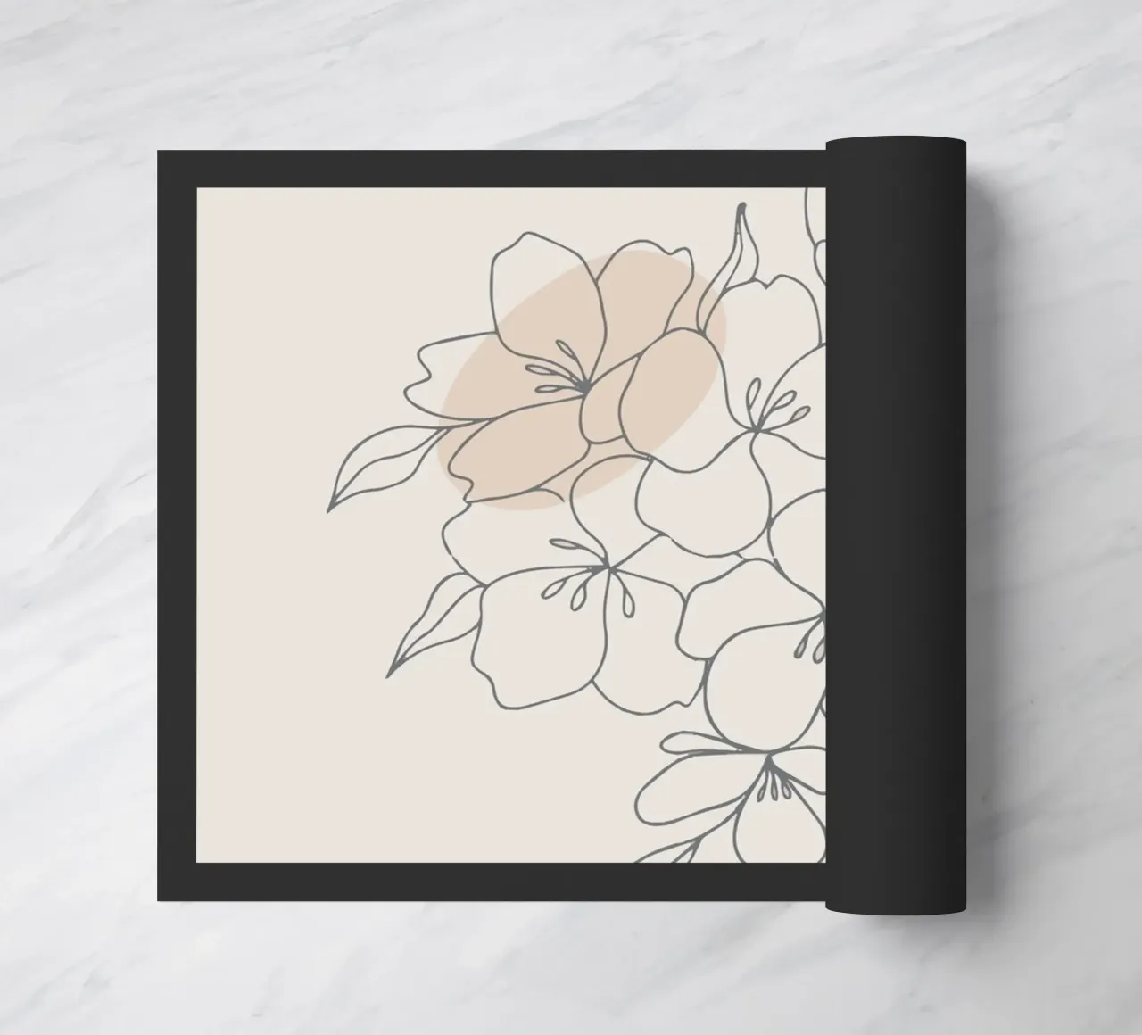 Subtle Blooms doormat by Mathudace Créas