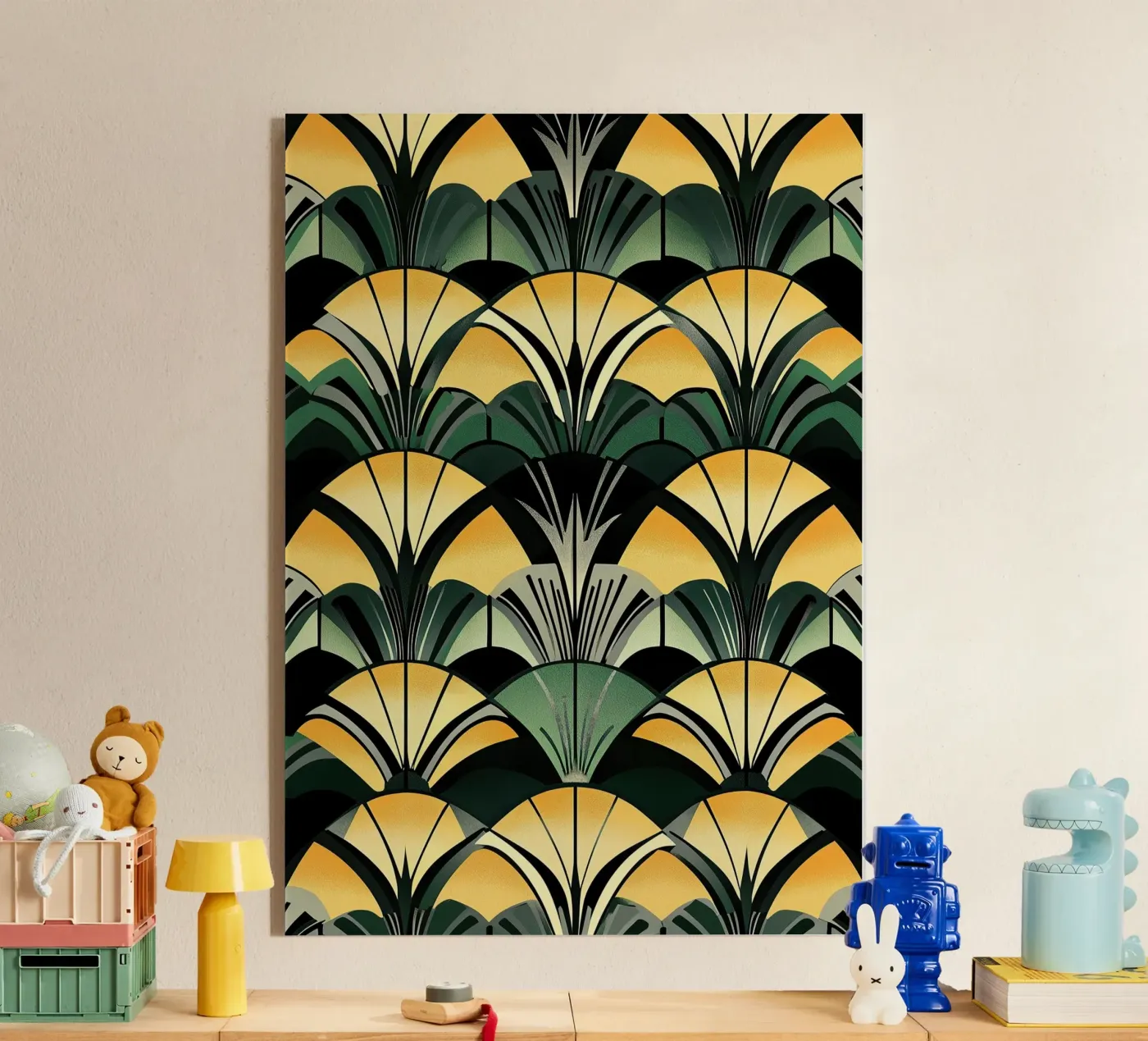 Art déco acryl van Nikis Art Studio