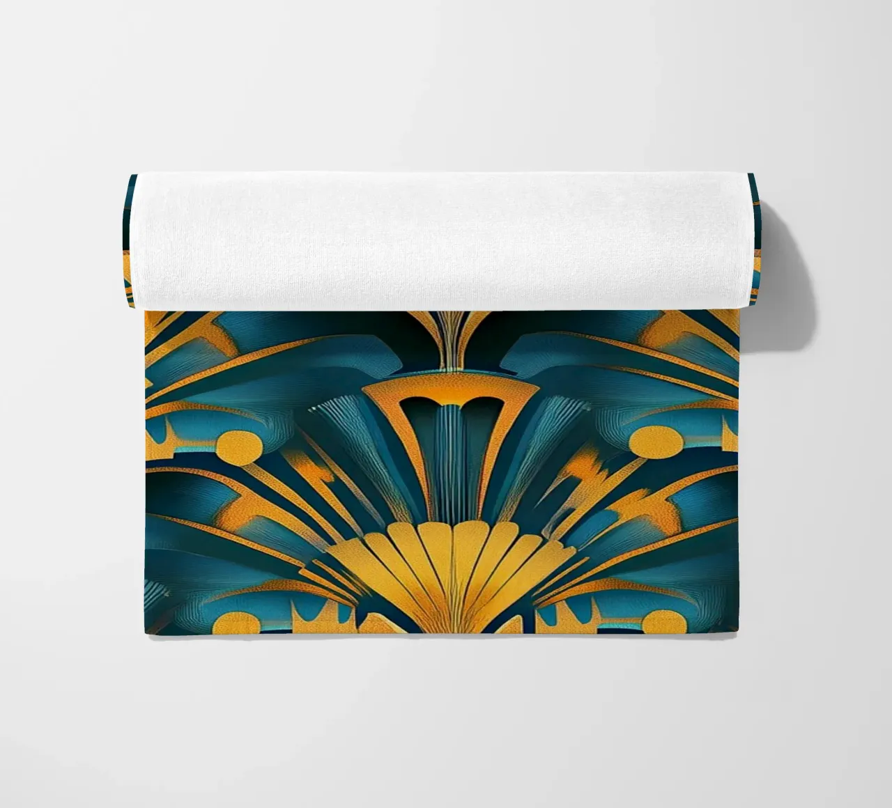 Art Deco "Radiant Resplendence" telo mare da Nikis Art Studio