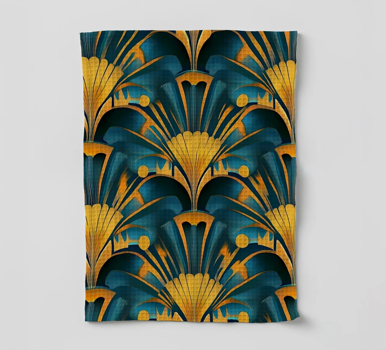 Art Deco "Radiant Resplendence" canovaccio da cucina da Nikis Art Studio