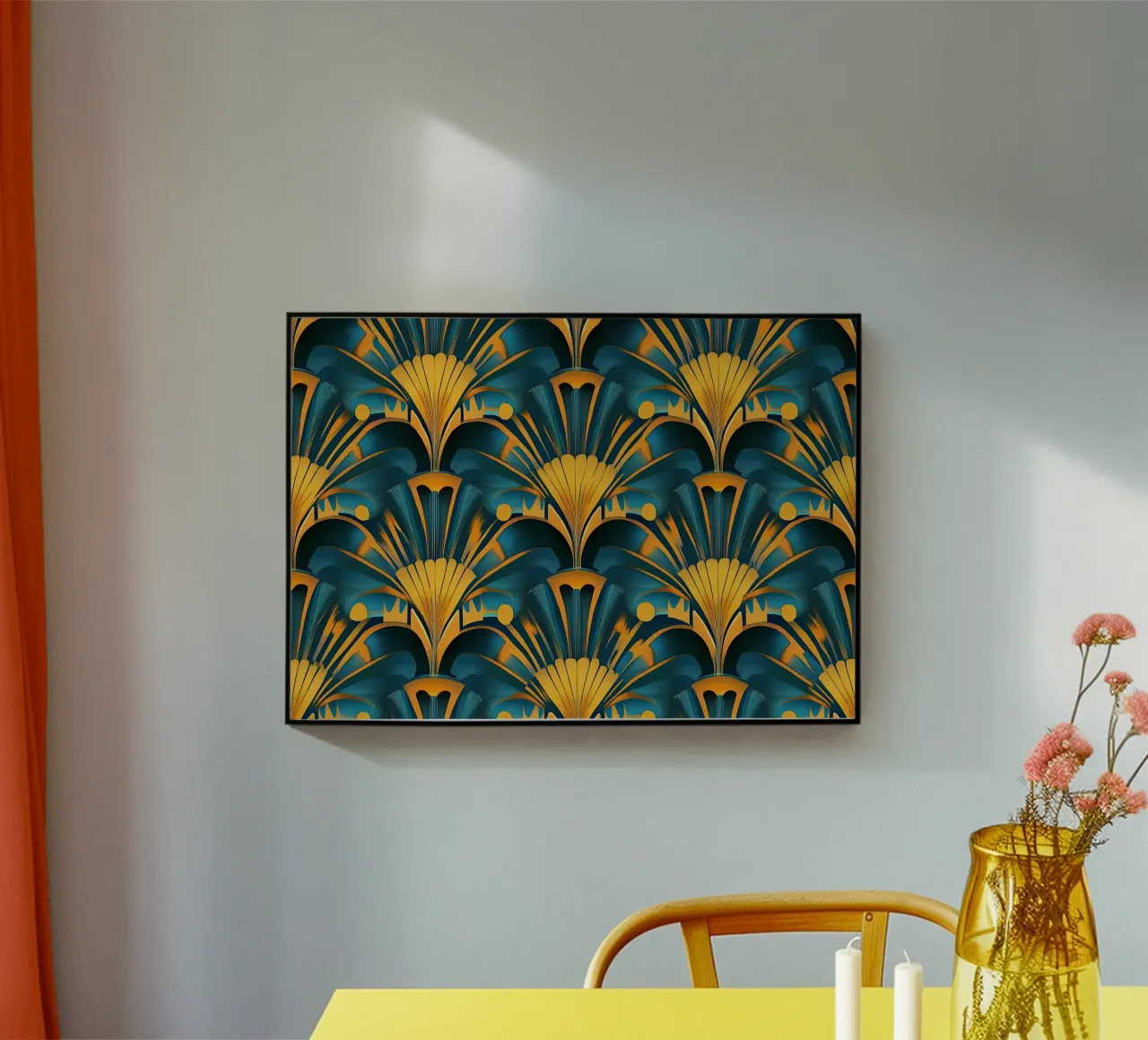Art Deco "Radiant Resplendence" plexiglass da Nikis Art Studio