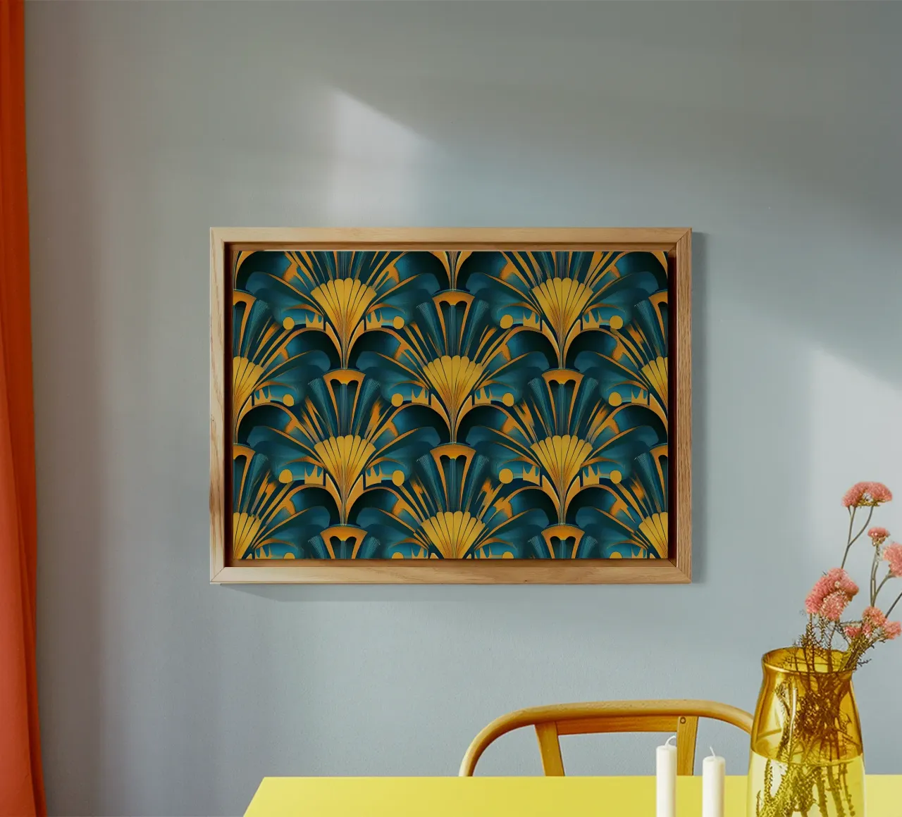 Art Deco "Radiant Resplendence" alluminio dibond da Nikis Art Studio