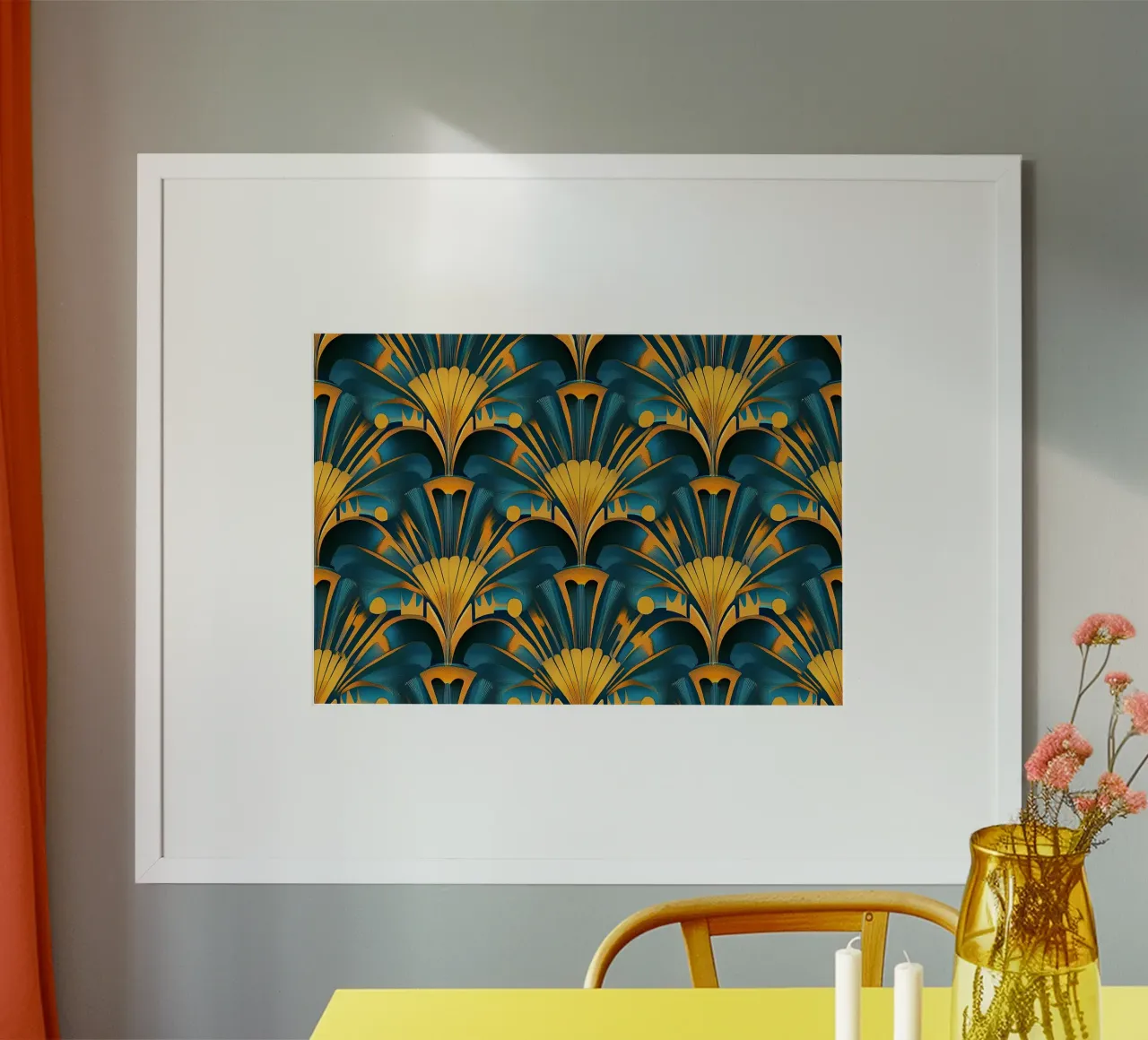 Art Deco "Radiant Resplendence" poster by Nikis Art Studio