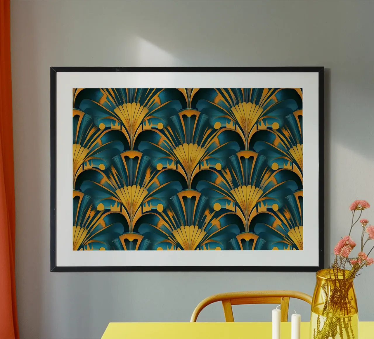 Art Deco "Radiant Resplendence" poster by Nikis Art Studio