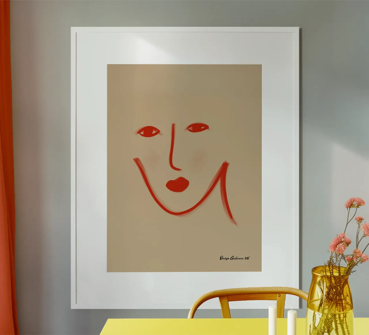 Fluid Silhouettes poster con telaio in plastica da Mike Leymi
