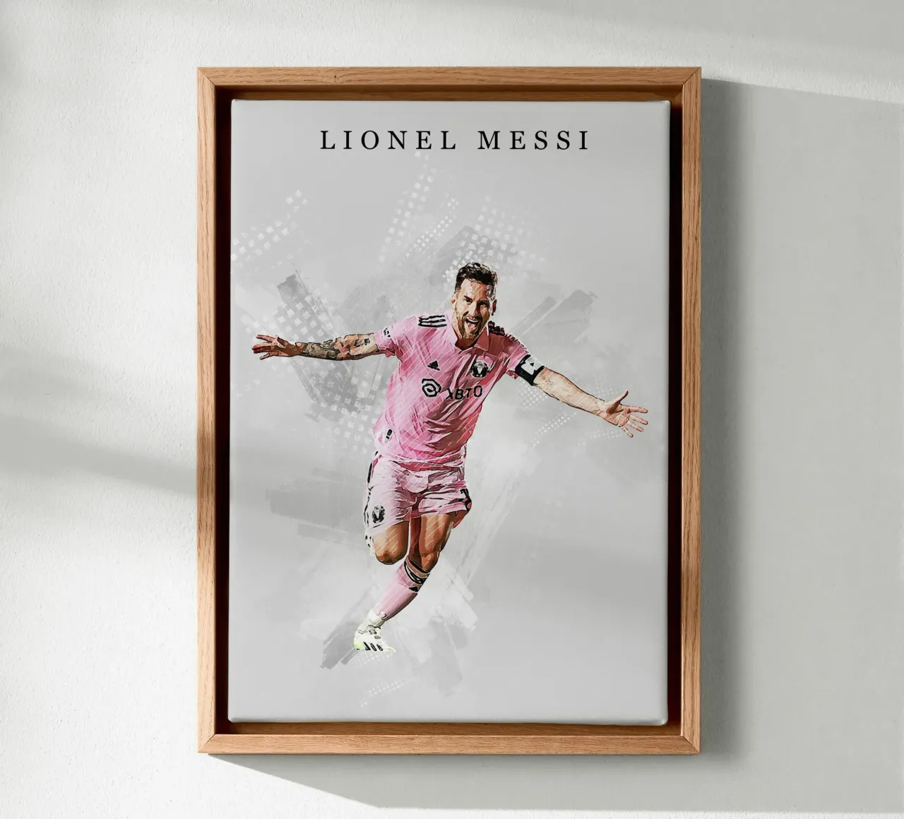 Lionel Messi Inter Miani 1 tela con Cornice a cassetta da tenten