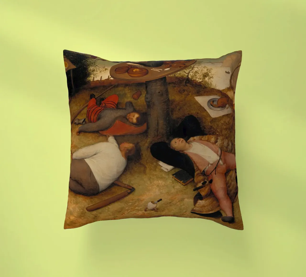 Pieter Brueghel il vecchio - La terra di Cockayne cuscino da ARTOTHEK