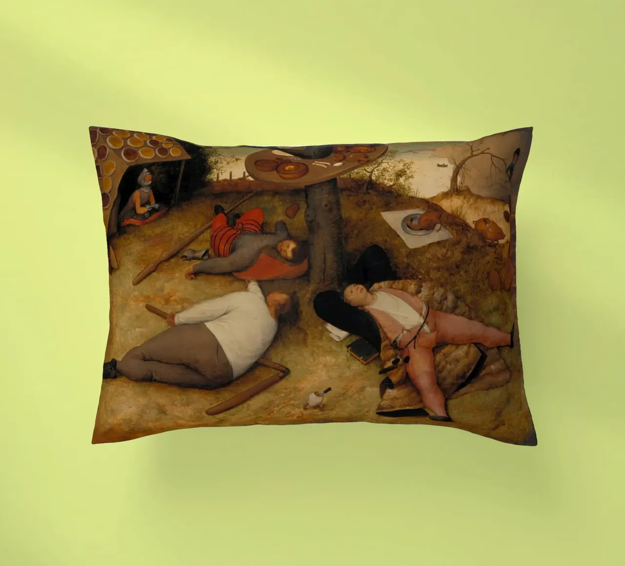 Pieter Brueghel il vecchio - La terra di Cockayne cuscino da ARTOTHEK