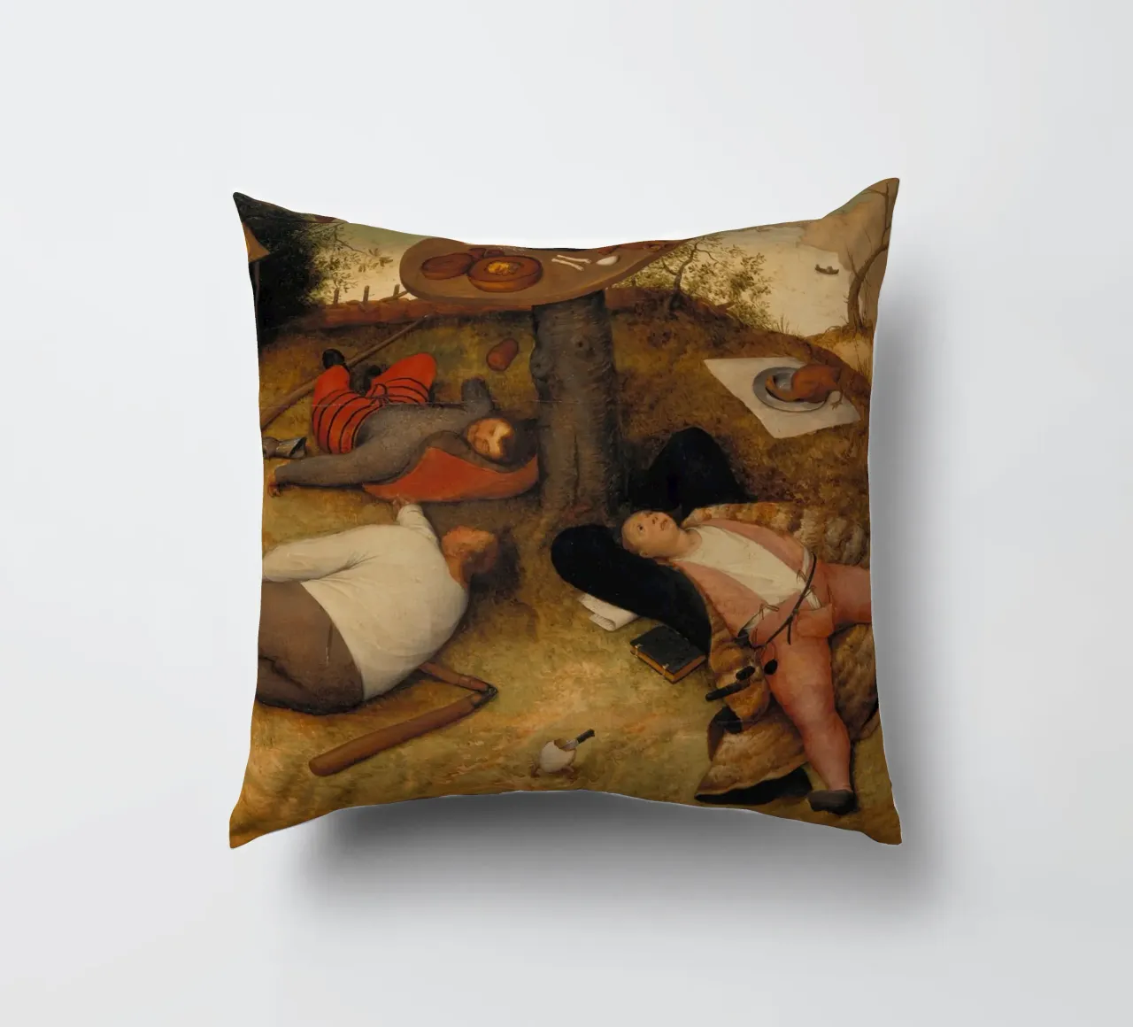 Pieter Brueghel il vecchio - La terra di Cockayne cuscino da ARTOTHEK
