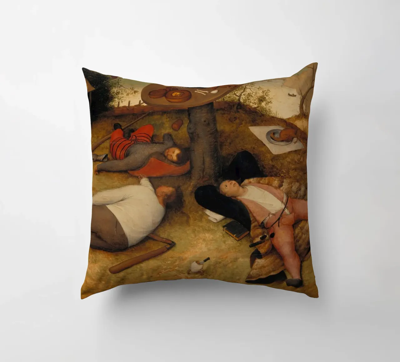 Pieter Brueghel il vecchio - La terra di Cockayne cuscino da ARTOTHEK
