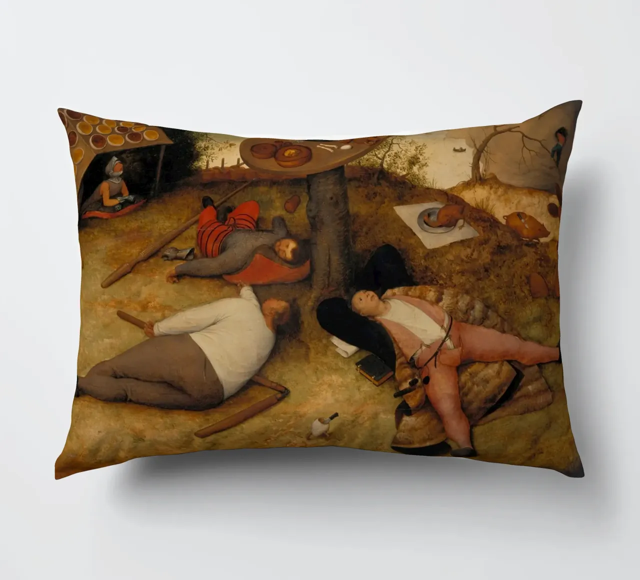 Pieter Brueghel il vecchio - La terra di Cockayne cuscino da ARTOTHEK