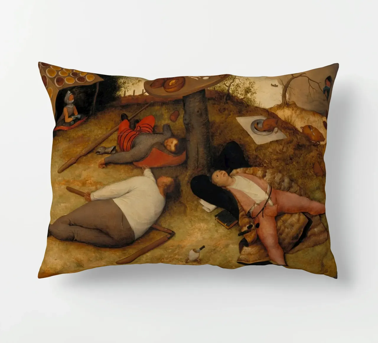 Pieter Brueghel il vecchio - La terra di Cockayne cuscino da ARTOTHEK