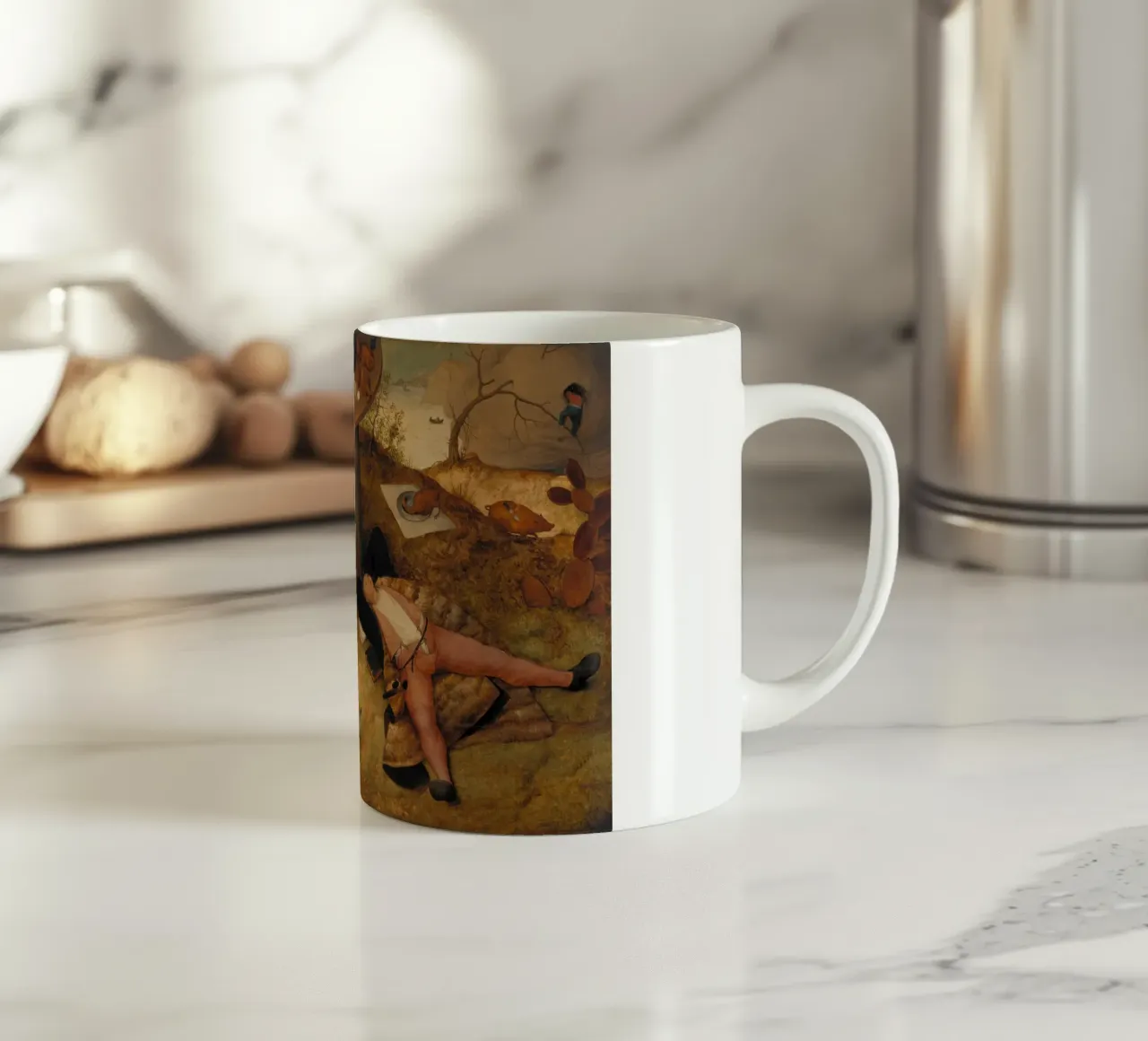 Pieter Brueghel il vecchio - La terra di Cockayne tazza in ceramica da ARTOTHEK