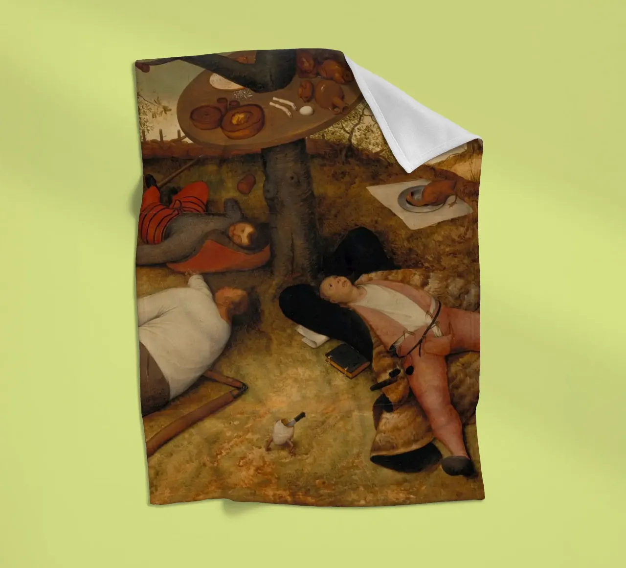 Pieter Brueghel il vecchio - La terra di Cockayne coperta in pile da ARTOTHEK