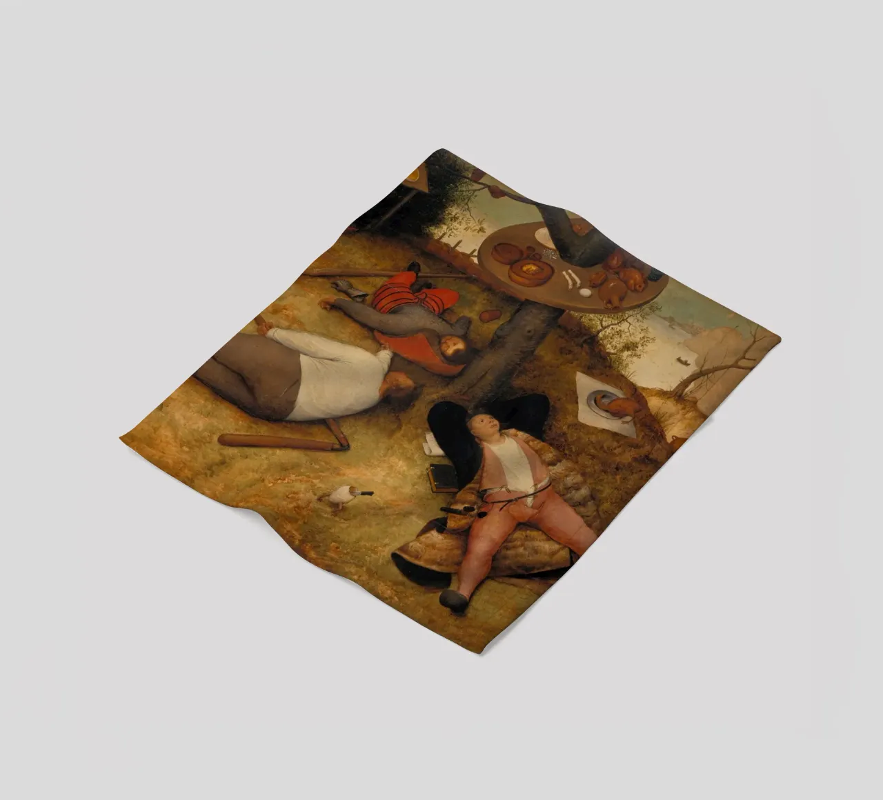 Pieter Brueghel il vecchio - La terra di Cockayne coperta in pile da ARTOTHEK