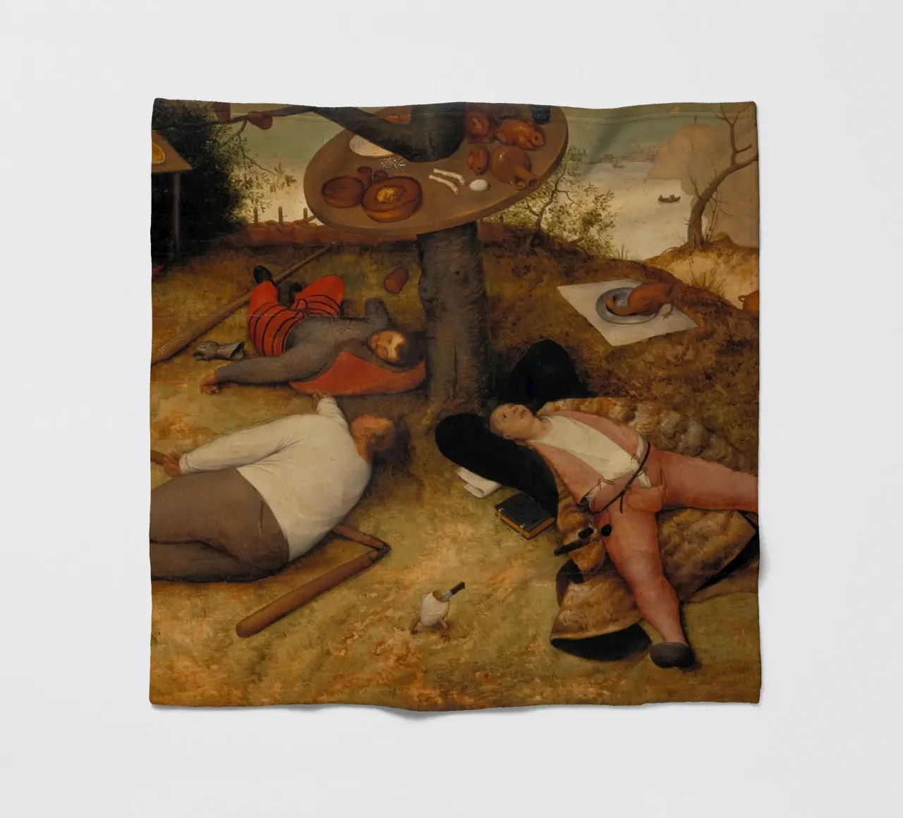 Pieter Brueghel il vecchio - La terra di Cockayne coperta in pile da ARTOTHEK