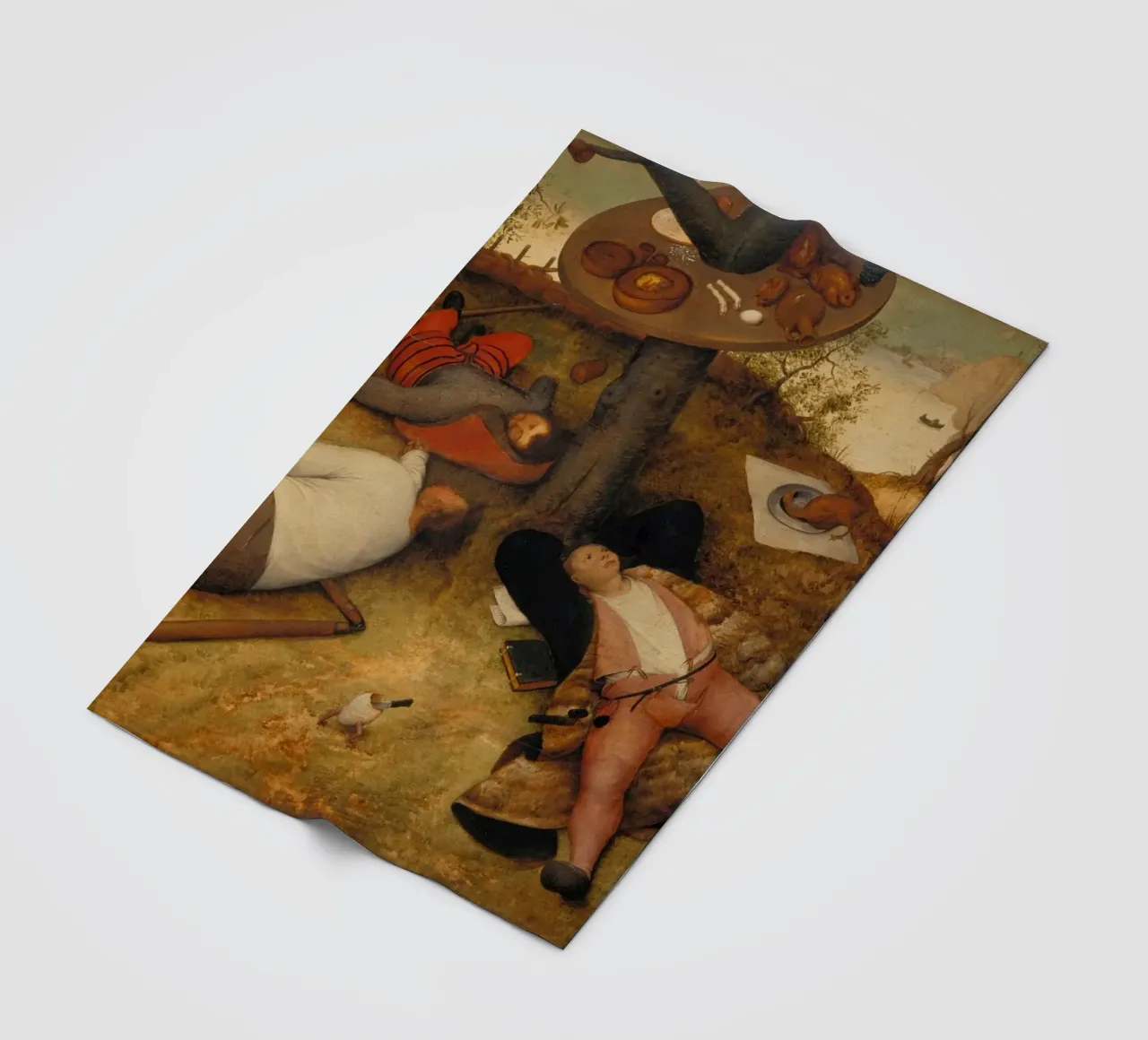 Pieter Brueghel il vecchio - La terra di Cockayne coperta in pile da ARTOTHEK