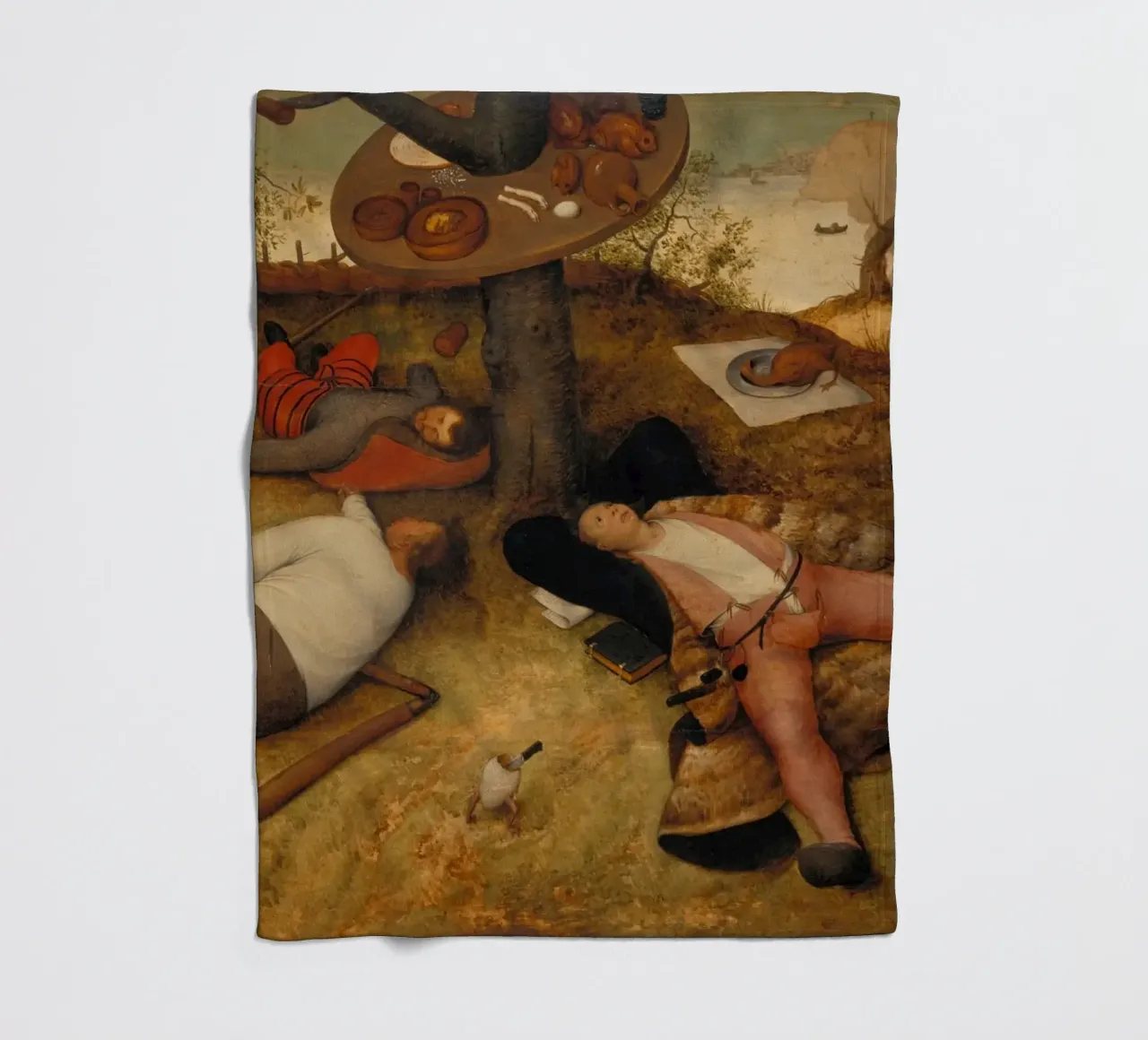 Pieter Brueghel il vecchio - La terra di Cockayne coperta in pile da ARTOTHEK