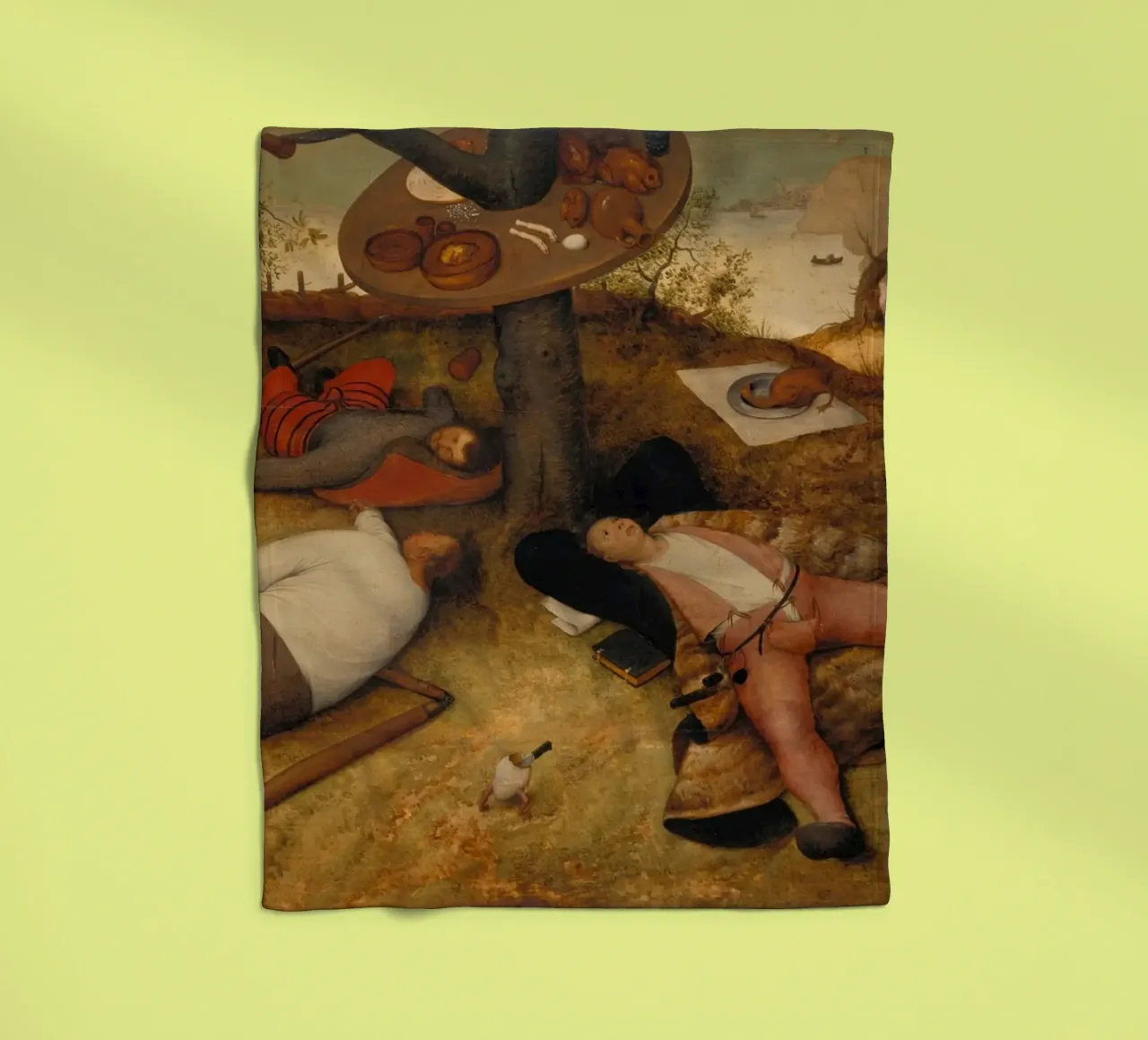 Pieter Brueghel il vecchio - La terra di Cockayne coperta in pile da ARTOTHEK