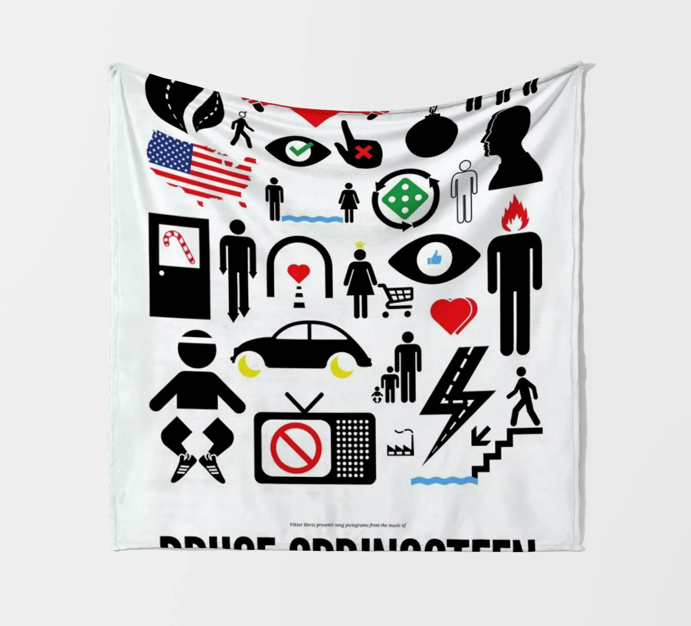 Bruce Springsteen fleecedeken van Viktor Hertz