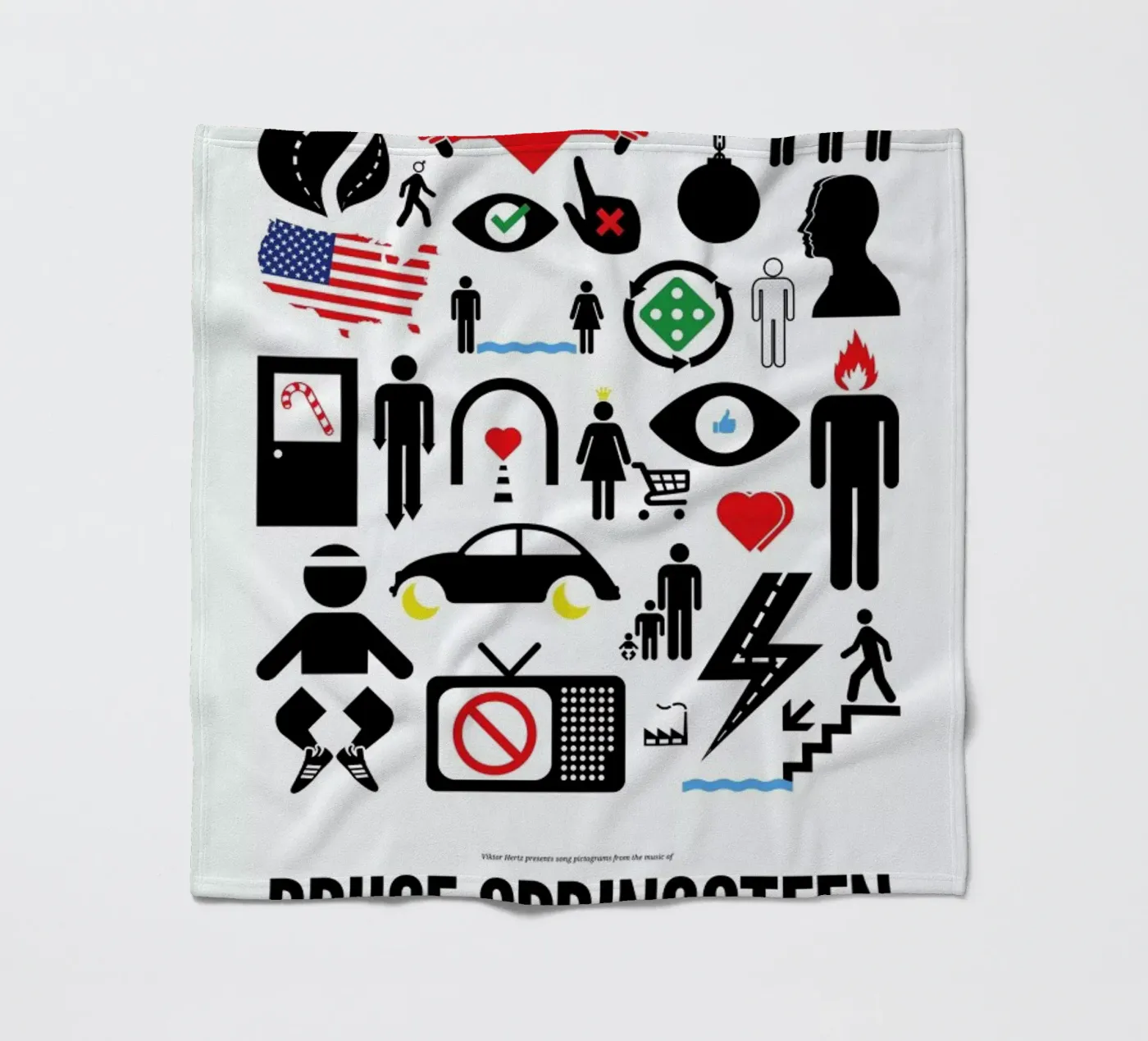 Bruce Springsteen fleecedeken van Viktor Hertz