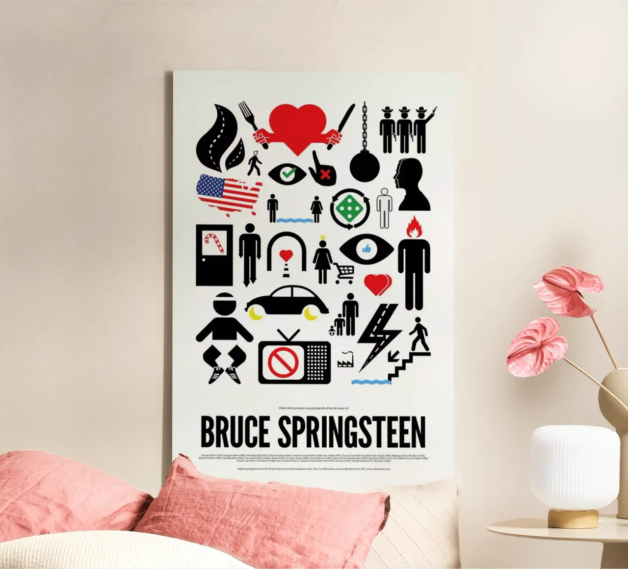 Bruce Springsteen lienzo de Viktor Hertz