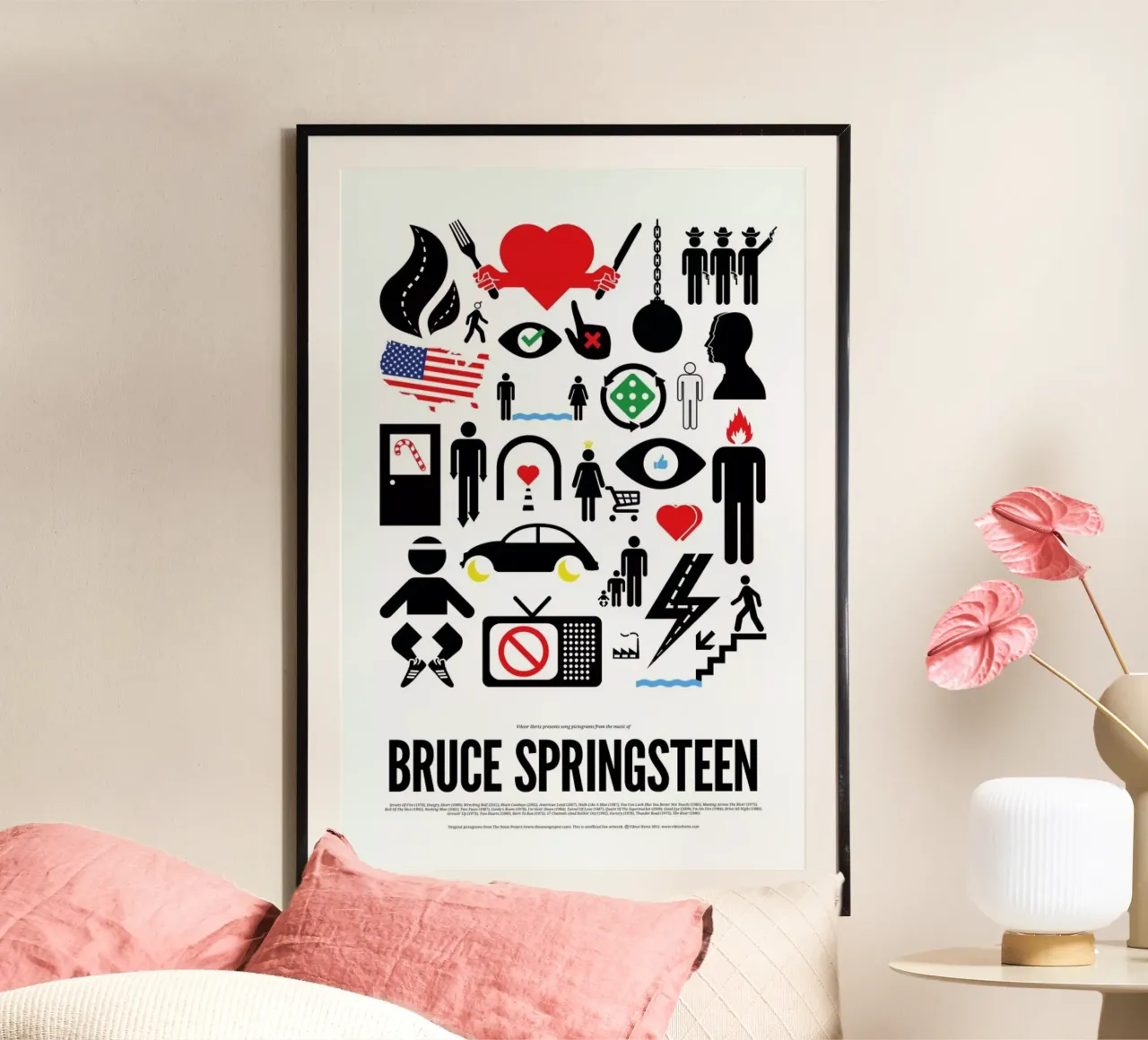 Bruce Springsteen carta hahnemühle da Viktor Hertz