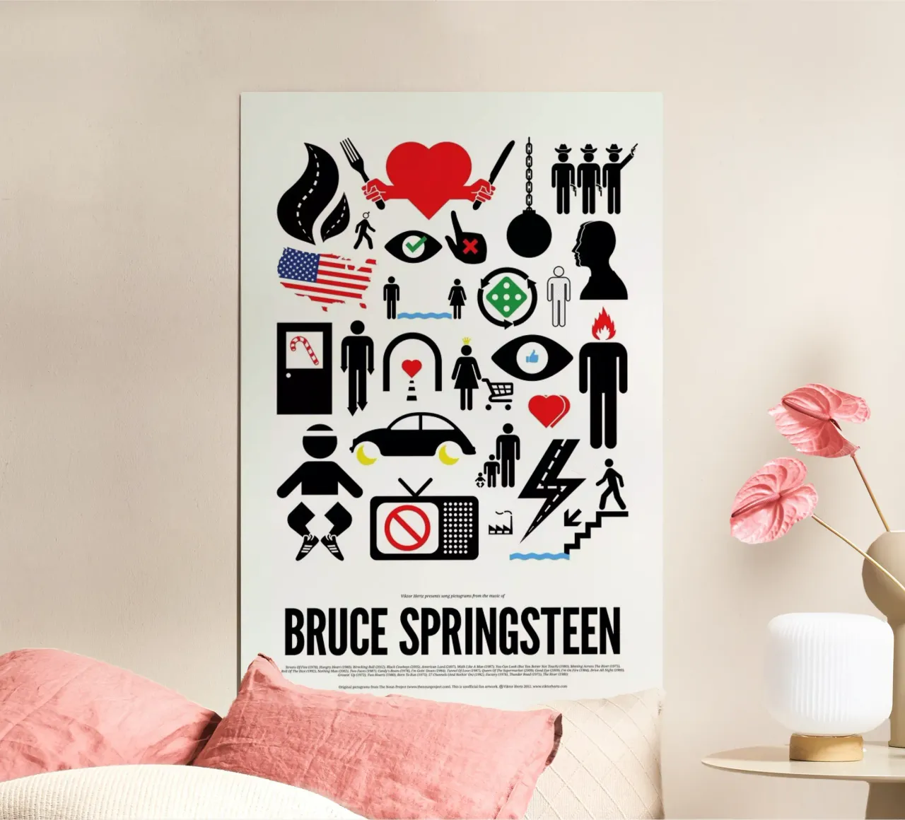 Bruce Springsteen poster van Viktor Hertz