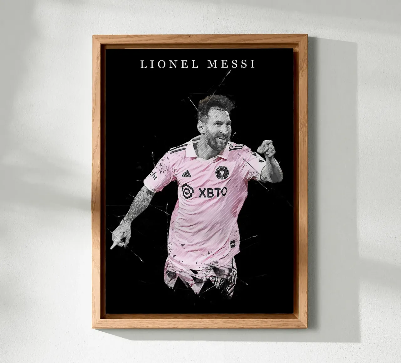 Lionel Messi Inter Miani alluminio dibond da tenten