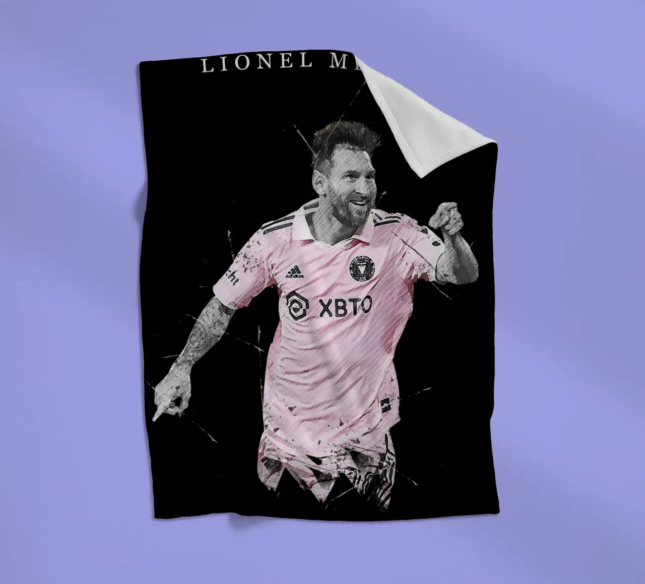 Lionel Messi Inter Miani coperta in pile da tenten