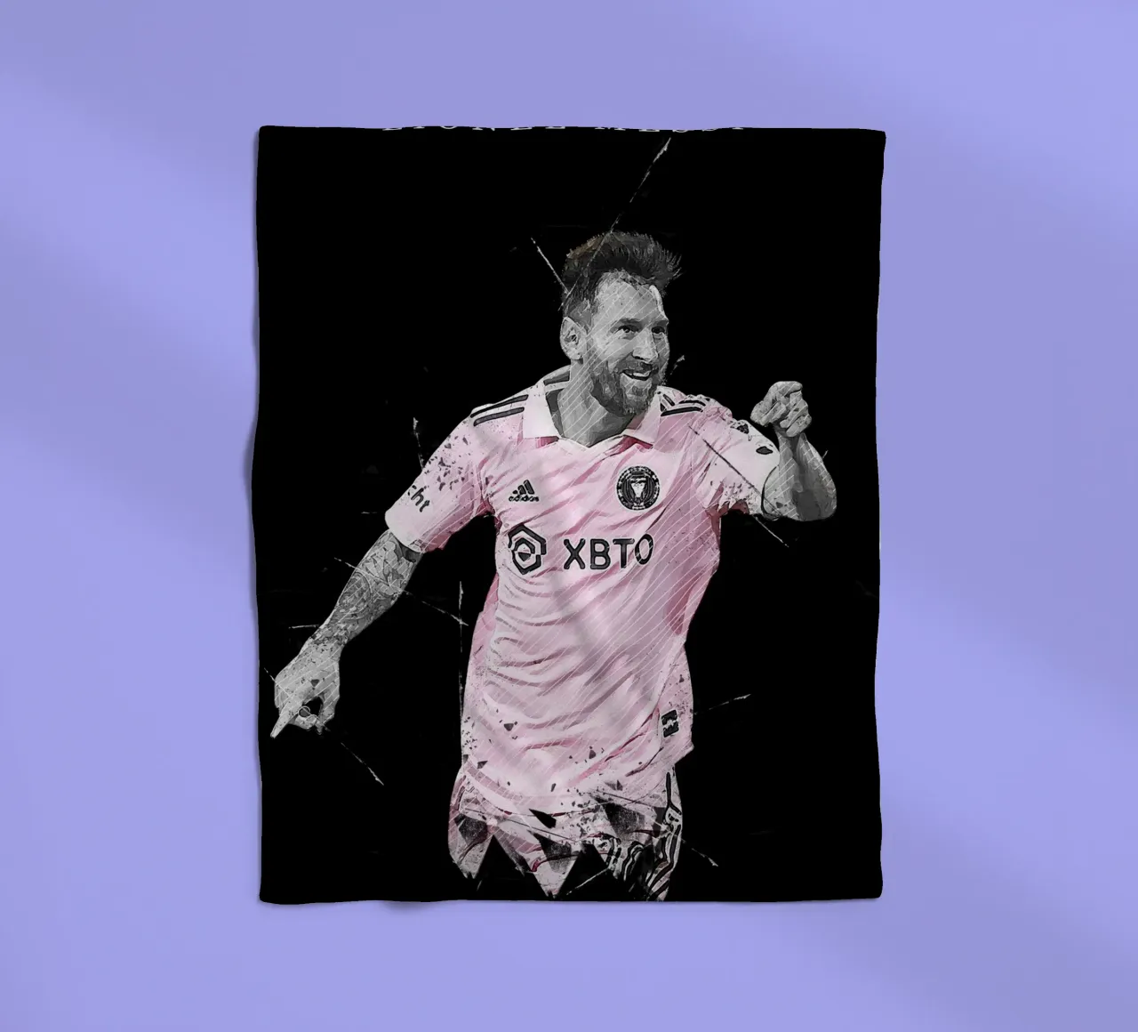 Lionel Messi Inter Miani coperta in pile da tenten