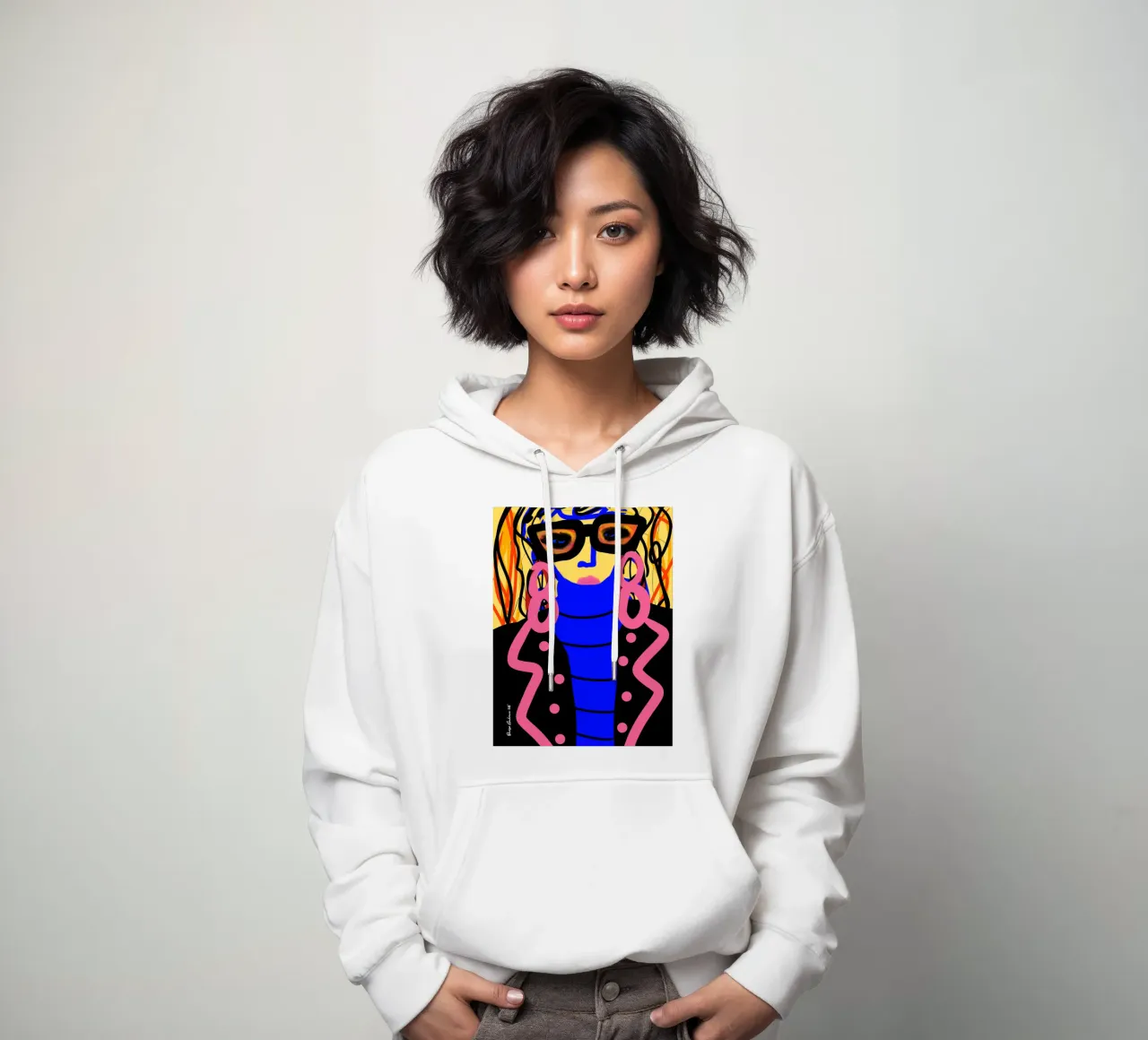 Hazy Whispers felpa con cappuccio da Mike Leymi