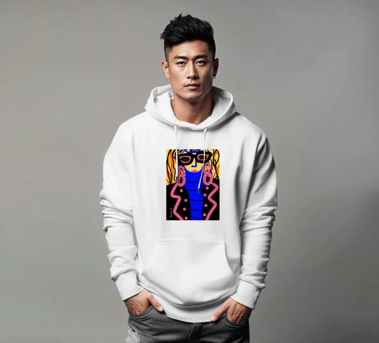 Hazy Whispers felpa con cappuccio da Mike Leymi