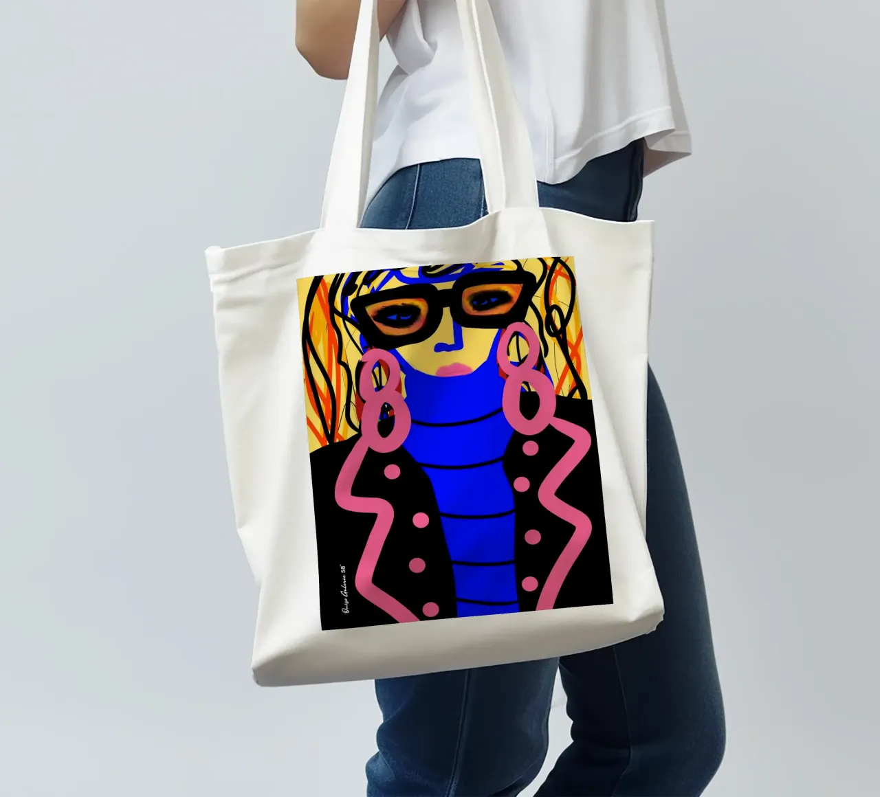 Hazy Whispers borsa in juta da Mike Leymi