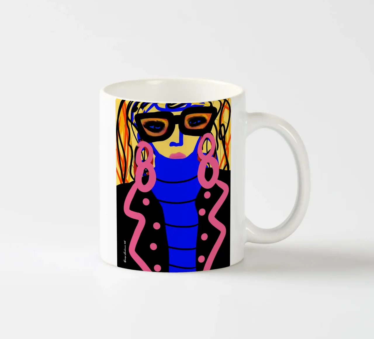 Hazy Whispers tazza in ceramica da Mike Leymi