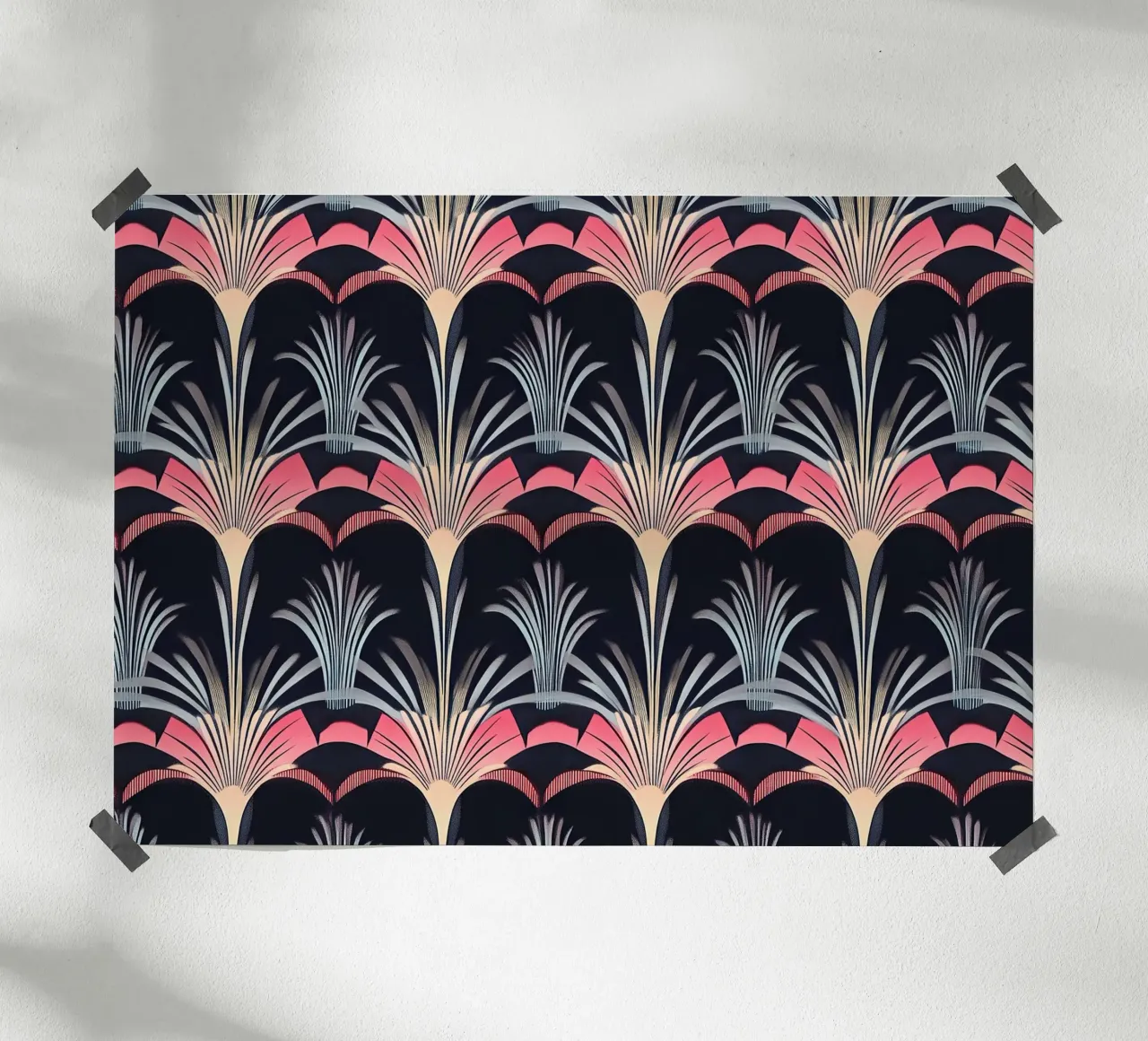 Art déco "The Geometry of Glam" poster da Nikis Art Studio