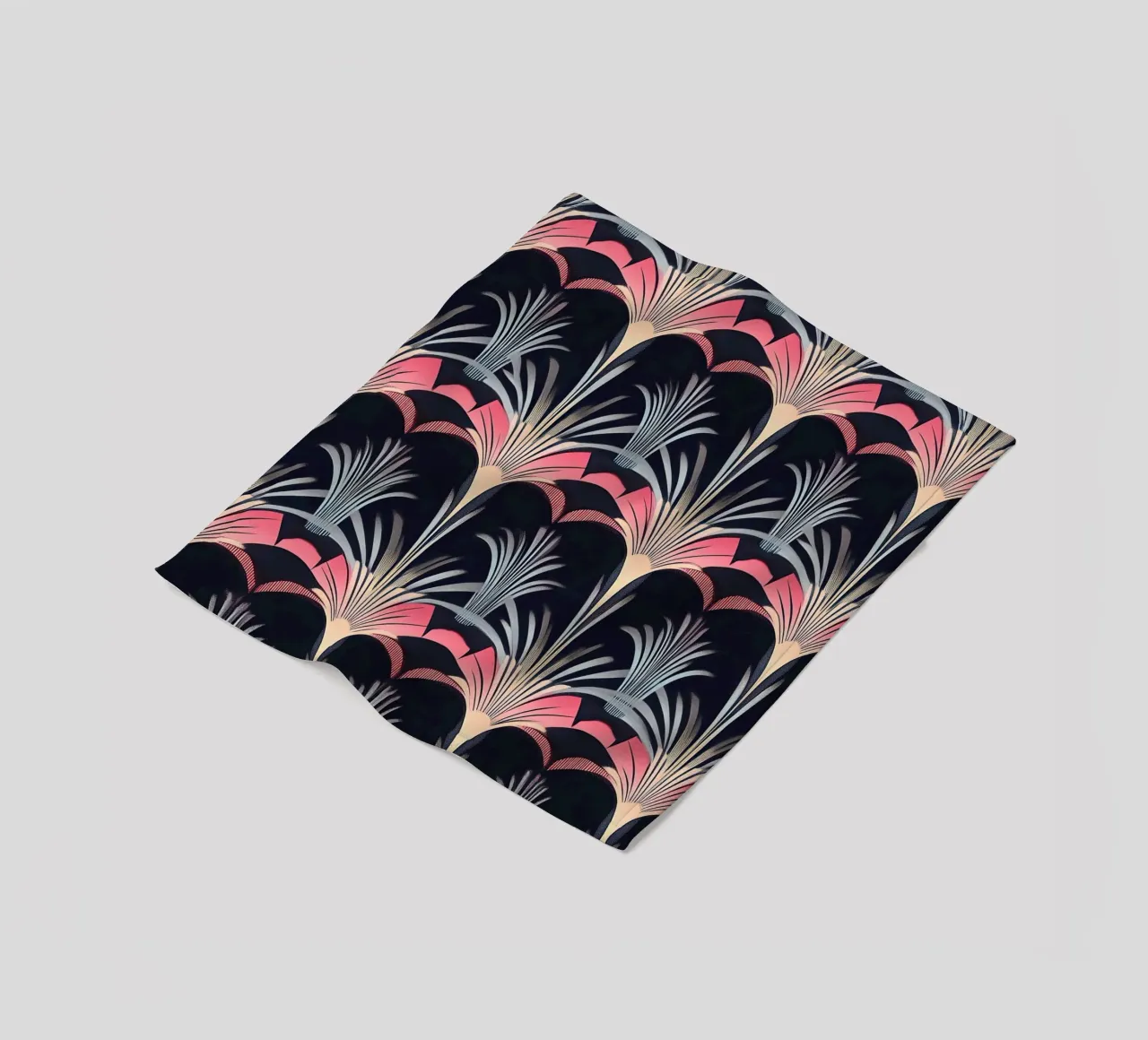 Art déco "The Geometry of Glam" coperta in pile da Nikis Art Studio