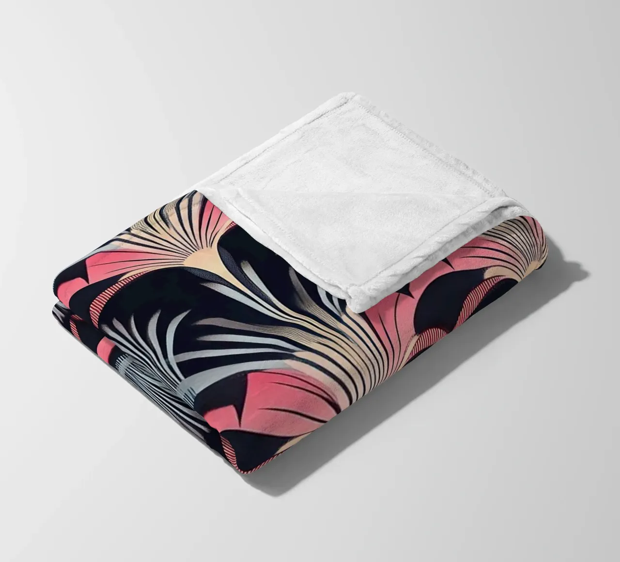Art déco "The Geometry of Glam" coperta in pile da Nikis Art Studio