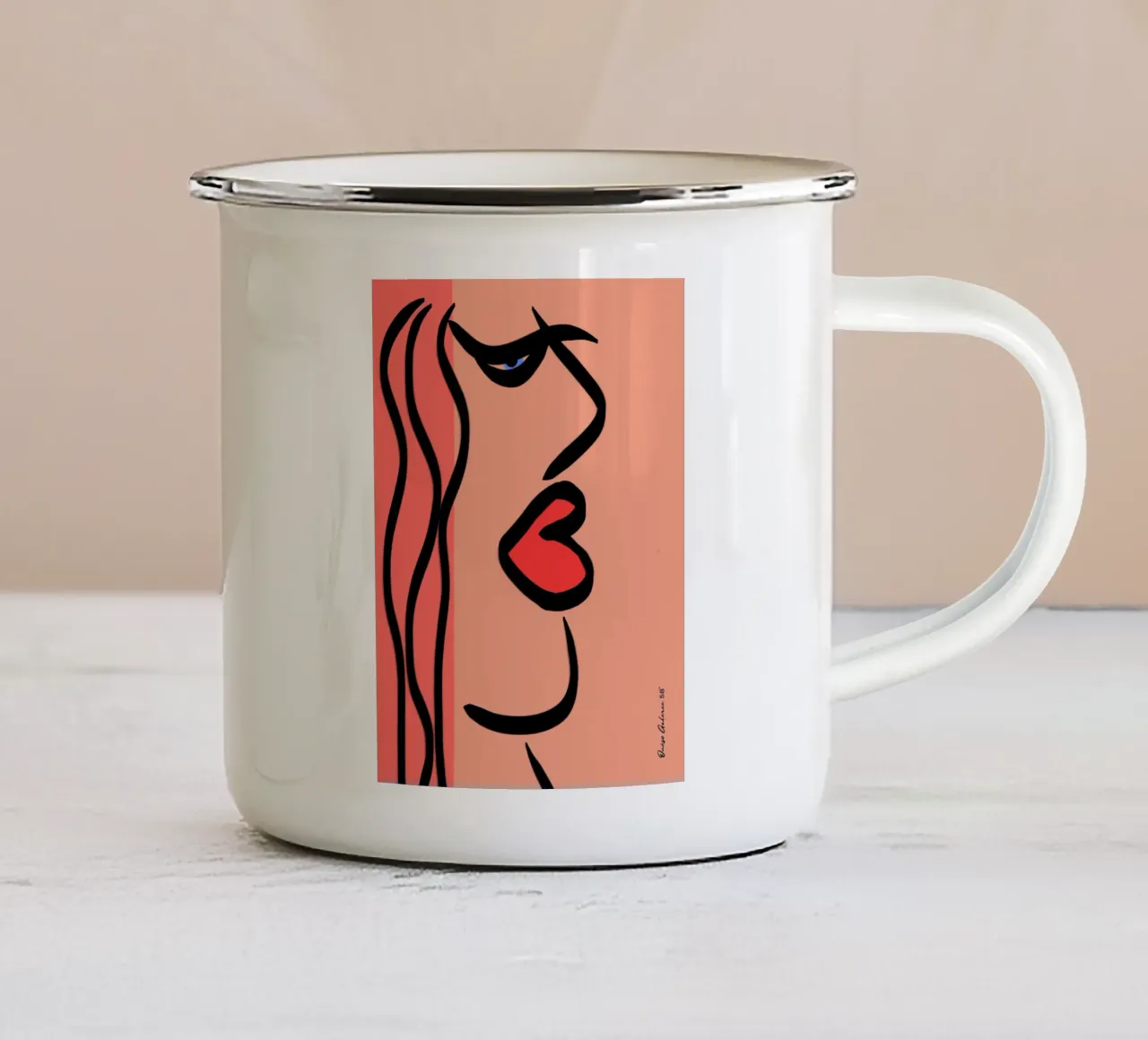 Gentle Glow tazza in smalto da Mike Leymi