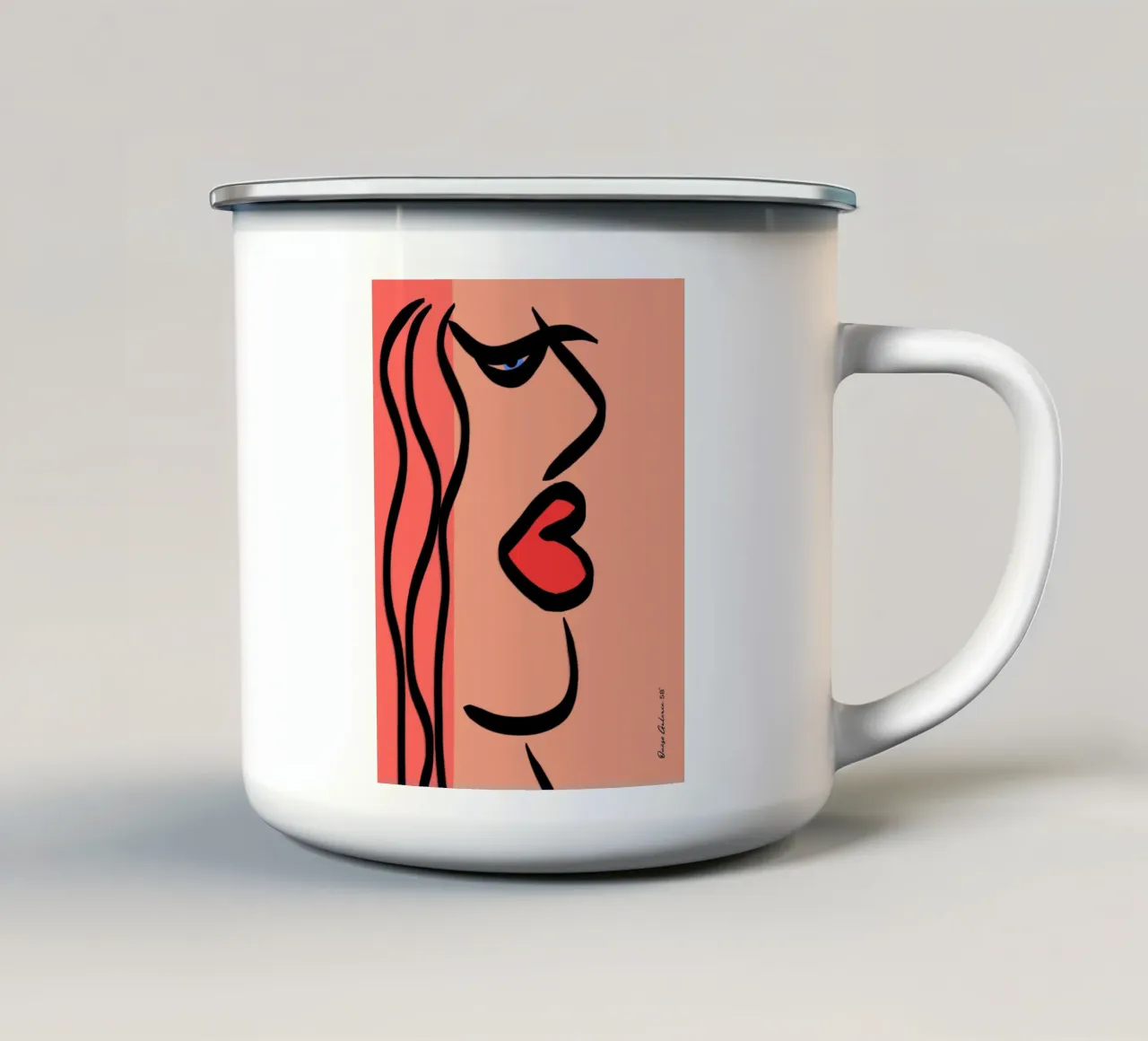 Gentle Glow tazza in smalto da Mike Leymi