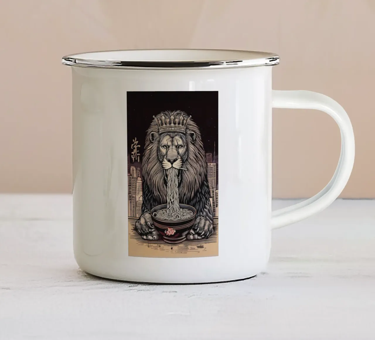 King Lion tazza in smalto da tylerstudio