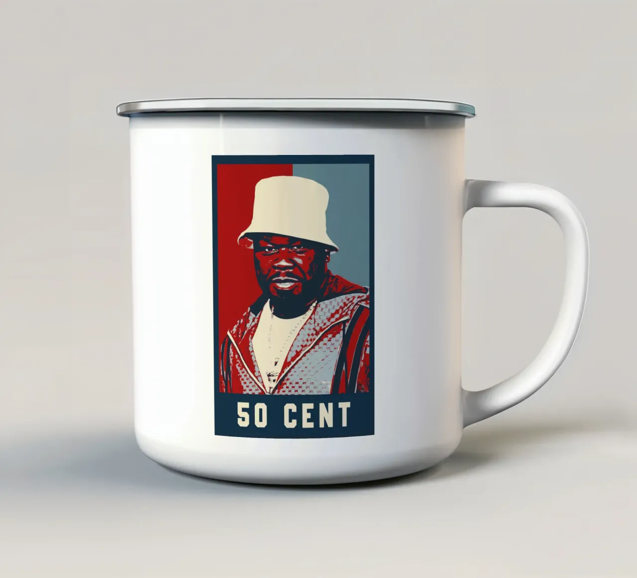 50 Cent tazza in smalto da HopeStudio