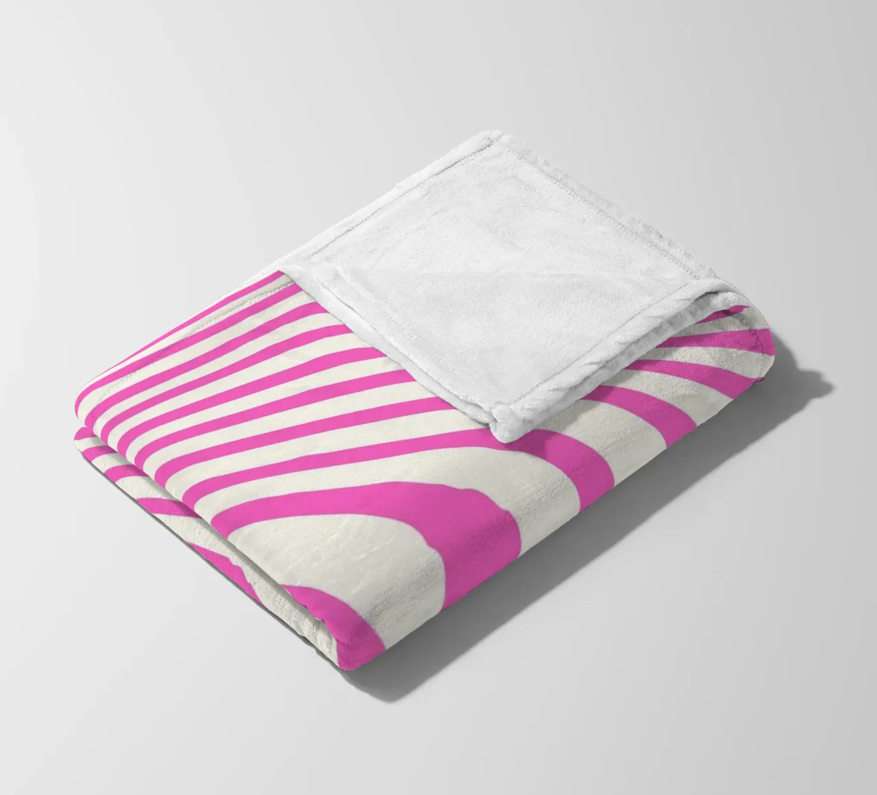 Pink Waves  |  Minimal Art  |  Organic Shapes coperta in pile da PrintCessStudio