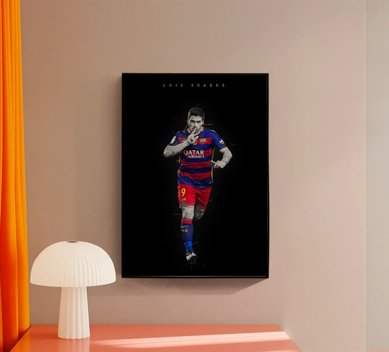 Luis Suarez plexiglass da tenten